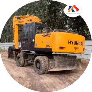 Excavateurs d'occasion Original coréen hyundai 210w Wheel Excavator 21 Ton Robex 210 Excavadora R210w-9 Acheter Cheap Price 210w-7 - Product Image 1