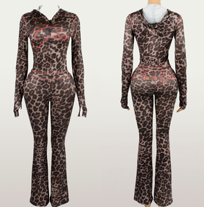 Женский спортивный костюм с леопардовым принтом, 2025 - Product Image 5