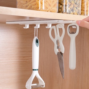 Self Adhesive Wallmounted Hanger <b>Hook</b> <b>White</b> Color Display <b>Hooks</b> Kitchen Accessories - Product Image 2
