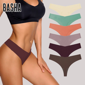 Tanga de cintura baja para mujer, bragas sin costuras para mujer, Tanga, ropa interior Sexy para mujer - Product Image 1