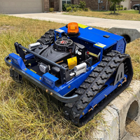 Tondeuse robot RC à chenilles télécommandée pour pentes, à essence, pour usage agricole