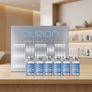 Sérum Coréen Anti-Âge et Anti-Rides pour le Visage et le Nez CURION GHK-CU Peptide Complex 5mL X6 Flacons, Acide Hyaluronique, Éclaircissant, Resserre les Pores - Product Image 6