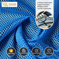 Tissu en maille 100 % polyester tricoté chaîne, teint écologiquement, à couche unique, respirant et à séchage rapide, pour bagages et sacs, empeignes et languettes, directement de l'usine