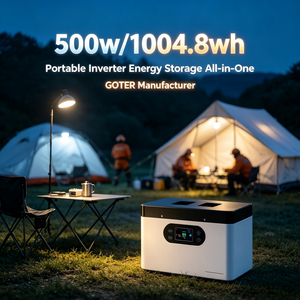Station d'alimentation portable 1004,8 Wh, sortie 500 W, pour secours sur le terrain, tente temporaire, camping, alimentation hors réseau - Product Image 2