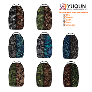 Sacs à dos d'école abstraits camouflage graffiti pour étudiants, adolescents, sacs à dos décontractés personnalisables avec logo, en polyester imperméable - Product Image 5
