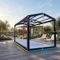 Structure de maison préfabriquée modulaire mobile et démontable en gros, installation rapide pour bureau temporaire et atelier extérieur