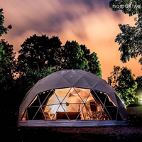 Direkt vom Hersteller: Glamping-Kuppelzelt 8m mit einem Schlafzimmer und Bad, OEM ODM für Resort-Hotels, Outdoor-Partys mit Hohem ROI