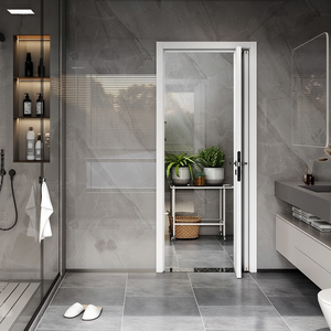 Puerta <span class=keywords><strong>Interior</strong></span> <span class=keywords><strong>de</strong></span> Melamina <span class=keywords><strong>de</strong></span> Cristal <span class=keywords><strong>de</strong></span> Carbono Plegable <span class=keywords><strong>de</strong></span> Tres a Siete Paneles, Duradera, para Sala <span class=keywords><strong>de</strong></span> Estar, Comedor, Apartamento, Dormitorio, Baja en Formaldehído - Product Image 2