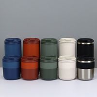 Mug de voyage isotherme en acier inoxydable à double paroi, à large ouverture, 280 ml et 550 ml, avec couvercle, maintien thermique 12-24 heures