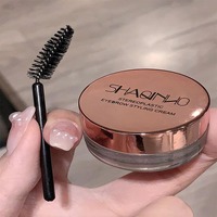 SHAQINUO Crème Teintée Stéréoscopique pour Sourcils à Séchage Rapide et Longue Durée, Savon Coiffant pour Sourcils avec Brosse