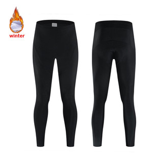 Salopette Lunga da <span class=keywords><strong>Ciclismo</strong></span> Invernale da Uomo Team Nera in Pile Termico <span class=keywords><strong>Pantaloni</strong></span> da MTB e Corsa Outdoor - Product Image 3