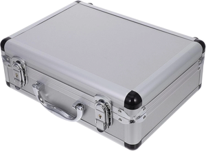 Maletín de Aluminio Plateado de 12.5 Pulgadas con Cerradura para Viajes y Uso Profesional, Estuche Rígido de Metal con Espuma para Viajeros y Artesanos - Product Image 2