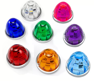 Luces LED Estilo Sandía <span class=keywords><strong>de</strong></span> Vidrio y Plástico, Ideales como Luces Laterales para <span class=keywords><strong>Camiones</strong></span>, Luces Intermitentes y Luces <span class=keywords><strong>de</strong></span> Señalización para Barcos - Product Image 1