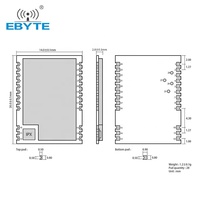 Module émetteur sans fil LoraWAN longue portée 7 km E78-900M22S, capteur de stationnement intelligent pour ville connectée Lorawan 868 915 MHz, module IoT Lorawan