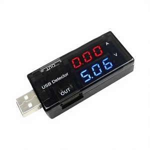 เครื่องทดสอบกระแสไฟและแรงดันไฟฟ้าแบบ USB คู่ อะแดปเตอร์แบบหนึ่งต่อสอง สำหรับทดสอบประสิทธิภาพการจ่ายไฟ - Product Image 1