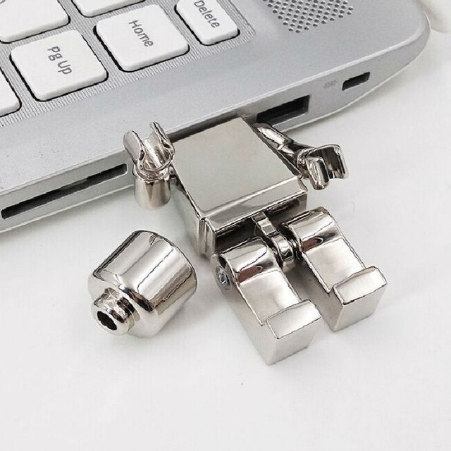 Men Shape USB 2.0 Stick Cartoon Pendrive Robot USB