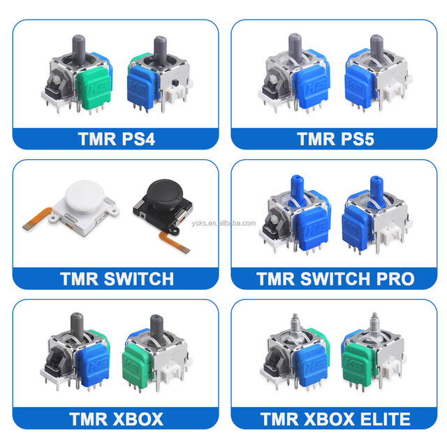 Upgrade TMR Electromagnetic Magnetic Controller Rocker Hall Joystick 3D Analog for PS4 PS5 Xbox Switch Pro Elite