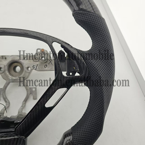 Hot Selling Quality Perforated Leather Carbon Fibre LED Steering <b>Wheel</b> Fit for Infiniti G27 G37 Car Steering <b>Wheel</b> - Product Image 2