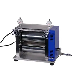 Cylindrical Cell Electrode Manual Roll Press Machine For Polymer Cell Button Battery Electrode