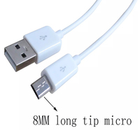 Kabel pengisi daya Data Usb mikro kecepatan tinggi, kabel sinkronisasi Usb kaki 1meter