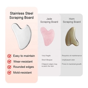 Herramienta de Masaje Gua Sha de Acero Inoxidable en Forma de Corazón, Reafirmante de Piel, Lifting Facial, Tabla de Raspado de Metal, Herramienta Facial Gua Sha - Product Image 5