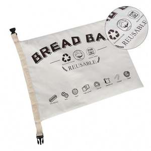 Cheap Eco-friendly Large Natural Drawstring <b>Linen</b> Bag Food Bread Packaging Bags for Bread - Product Image 6