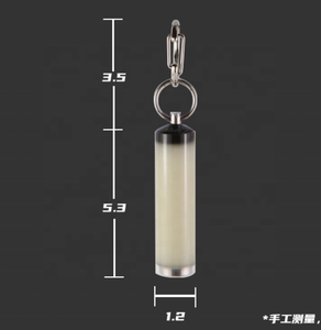 Tùy Chỉnh Mặt Dây Chuyền Sáng Bao giờ Sáng Glow Stick Nhựa Edc <span class=keywords><strong>Keychain</strong></span> Không-Tritium Độ Sáng Tín Hiệu Cao Ánh Sáng - Product Image 3