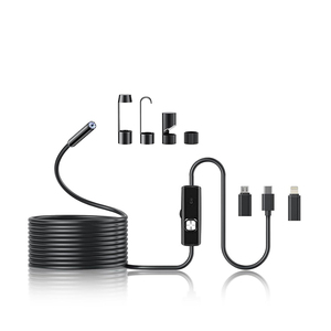 Endoscopio industrial — Incluye accesorios prácticos: manguito roscado, espejo, gancho curvo y gancho magnético. Más usos. - Product Image 1