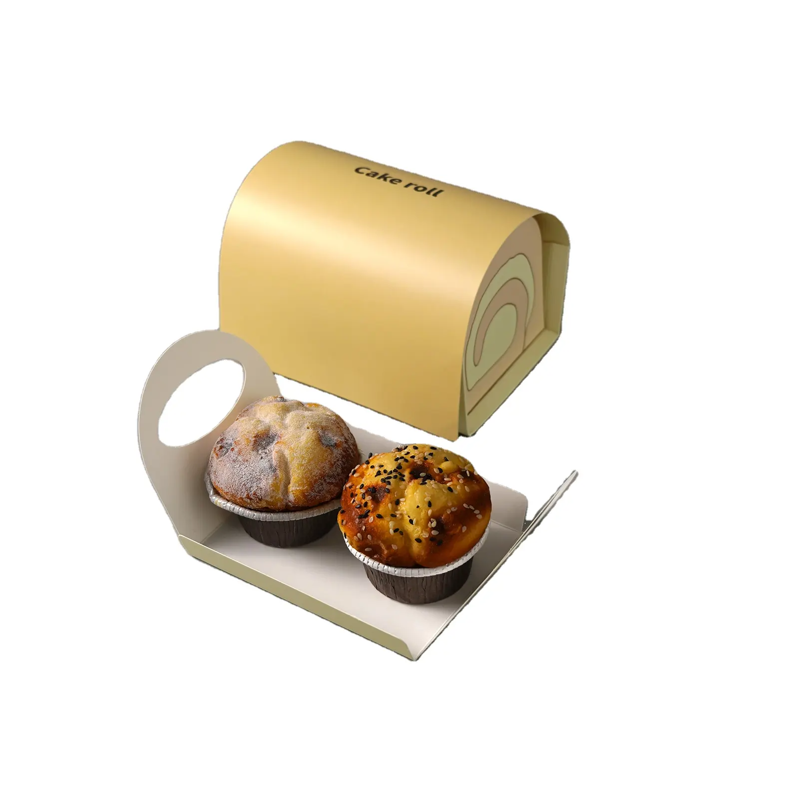 China Fabriek Outlet Groothandel Custom Cake Papieren Dozen Afternoontea Cake Roll Box