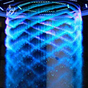 Personalizado 3D <span class=keywords><strong>cascada</strong></span> luces LED moderno diseño de parque al aire libre gráfico Digital cortina de agua escritura cortinas de lluvia fuente - Product Image 1