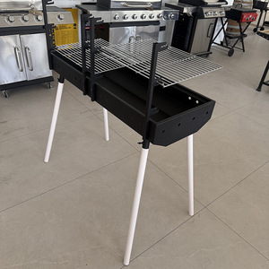 Barbecue au charbon de bois pliable YUESHEN, portable, sans fumée, pour le <span class=keywords><strong>camping</strong></span> en plein air, patio, barbecue épaissi, moulage sous pression - Product Image 2