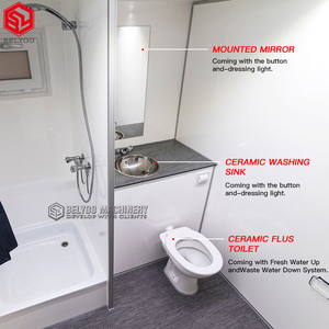 Belyoo <span class=keywords><strong>prix</strong></span> d'usine Mobile Vip toilettes Portable toilette remorque salle de bain juste cabine salle de bain remorque - Product Image 6