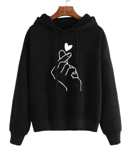 Gran oferta otoño nuevo rosa y color brillante chica amor mujeres Kawaii manga larga pulóver Bt sudaderas con capucha - Product Image 5