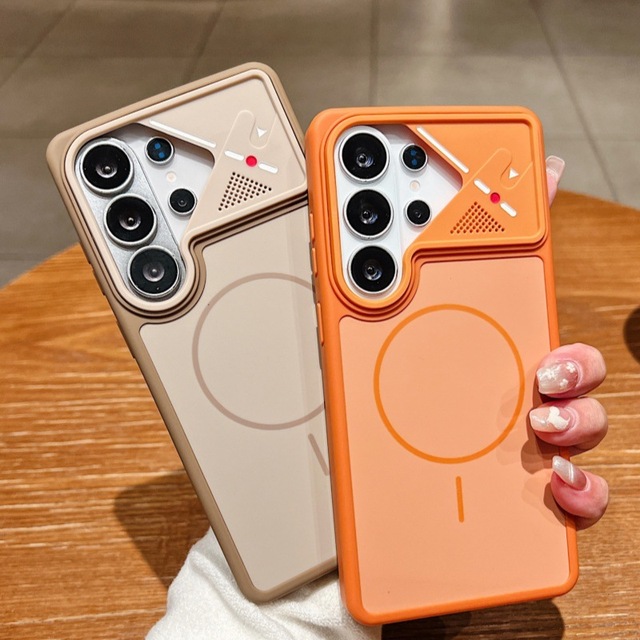 For S26 Ultra Mobile Phone Case Magnetic Mechanical Design Matte Finish Drop Protection