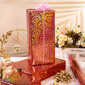 กระดาษห่อของขวัญลายหัวใจรูปทรงไม่สมมาตรสีโรสโกลด์คุณภาพสูง สำหรับวันวาเลนไทน์ งานแต่งงาน ของขวัญปาร์ตี้ ปรับแต่งได้ - Product Image 5