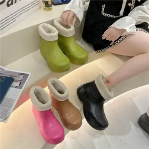 High Heel Wellington EVA Regens tiefel Schuhe Schneeschuhe Wasserdicht für Frauen Großhandel Custom Gummistiefel