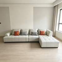 Canapé modulaire de style simple et moderne, design modulaire en forme de L, doux et confortable, adapté à la maison et à l'hôtel