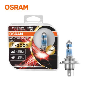 Osram Nighter Breaker 200 H4 64193NB200 60/55W H7 64210NB200 55W bombilla halógena brillo hasta 200% hecho en Alemania - Product Image 2