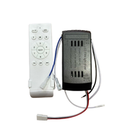 Ventilateur de plafond avec lumière, télécommande, conversion de fréquence 35W, six vitesses réglables, lumière, récepteur universel 24V