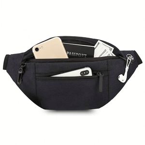 Sac banane personnalisé pour hommes et femmes - Sac de taille réglable à porter en bandoulière pour les voyages, la randonnée, la course à pied et le cyclisme - Convient aux téléphones et aux portefeuilles - Product Image 2