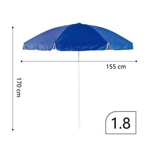Parapluie de restaurant personnalisé avec logo, achat en gros, parapluie publicitaire manuel d'extérieur pas cher pour usage promotionnel - Product Image 3