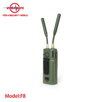 Détecteur anti-drone portable F8, portée de 1 km, analyseur de signal OFDM/FM avec détection de direction