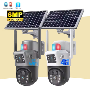 Eseecloud V380 Pro năng lượng mặt trời Powered an ninh PTZ CCTV <span class=keywords><strong>Camera</strong></span> Ống kính kép không dây ngoài trời wifi 4 Gam thẻ Sim CMOS cảm biến năng lượng mặt trời máy ảnh - Product Image 1