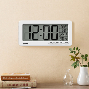 Emaf đơn giản hộ gia đình ngày tuần báo động nhiệt độ kỹ thuật số Đồng hồ văn phòng Máy tính để bàn phòng khách phòng ngủ tường kỹ thuật số Đồng hồ báo thức - Product Image 2
