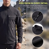 Veste softshell imperméable coupe-vent unisexe à capuche, longue, respirante, séchage rapide, avec fermeture éclair, pour la randonnée