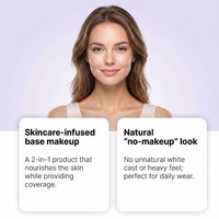 Fond de teint BB Crème Soin de la peau Maquillage naturel Hydratant Léger Respirant