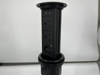 Prise escamotable motorisée intelligente à levage automatique pour usage commercial, auto-mise à la terre, 110-220V