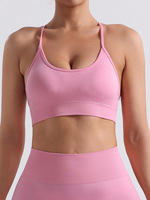 Soutien-gorge de sport sans couture respirant haute résistance antichoc pour femme, bretelles croisées, idéal pour la course à pied - Meilleures ventes