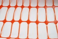 Clôture de sécurité en plastique durable, légère, orange, en HDPE stabilisé aux UV, pour chantier de construction