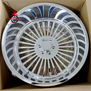 Rines Personalizados Cromados de 20" 22" 24" 26" 28" 30" para Camionetas, con Tapas Giratorias, para Chevy, Dodge, Ford, GMC - Product Image 2